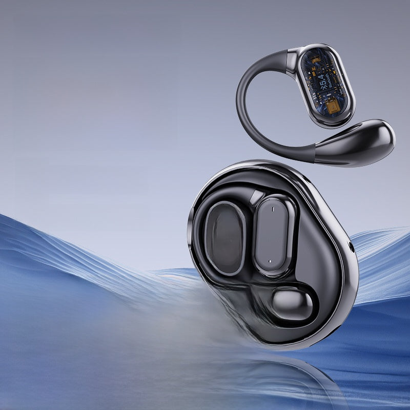 Bluetooth Headset Wireless, Digital display screen, Ear-hook design, Voice control, Long battery life