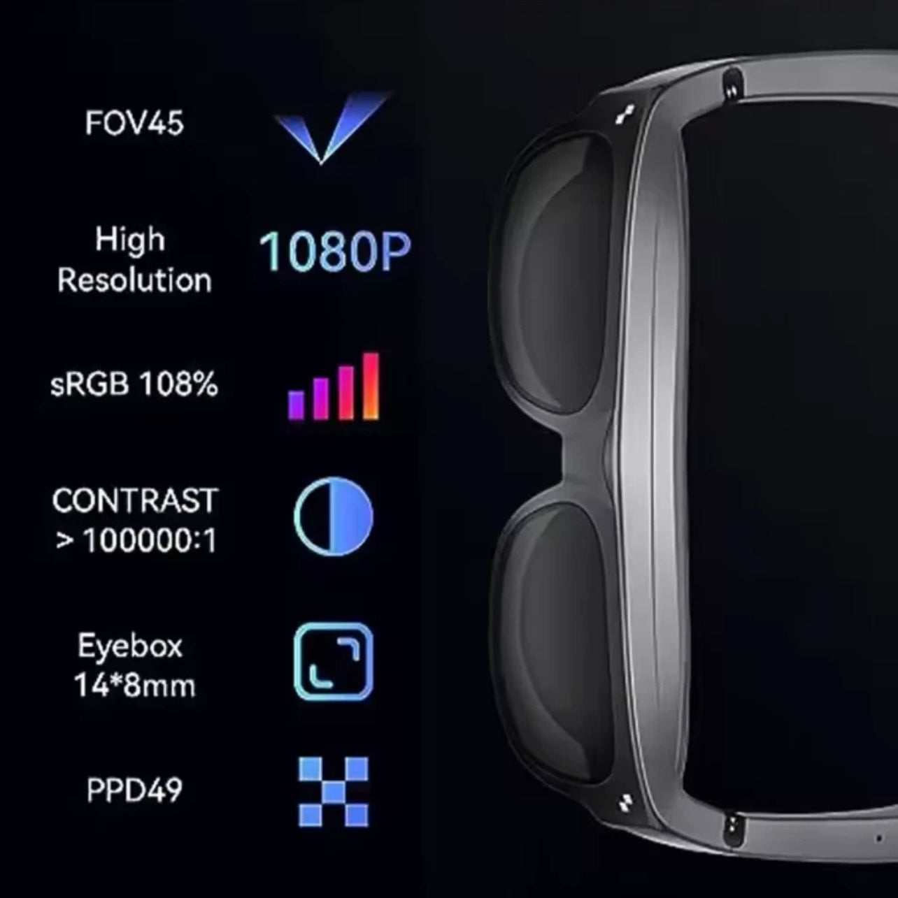 RayNeo XR Glasses TCL NXTWEAR 1S 1080P OLED 3D Video Game Movie PC iOS