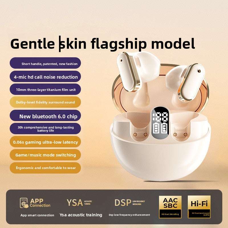 Deepseek Wireless Bluetooth Headset with AI Translation, Noise Reduction, Long Battery Life, Digital Display