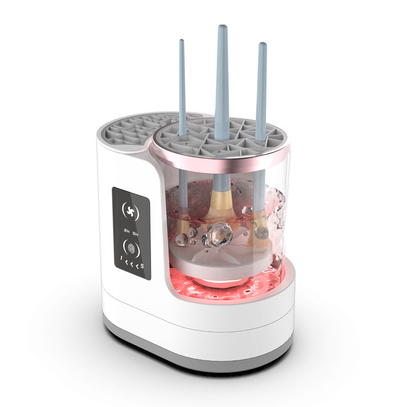 Electric brush cleaner, Automatic Cleaning, Drying Function, Compact Design, Multi-Purpose: Suitable for cleaning powder puffs and other beauty tools, Patented Technology