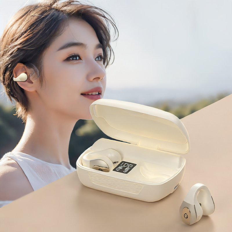 Wireless Bluetooth Headset Open Ear Clip Type