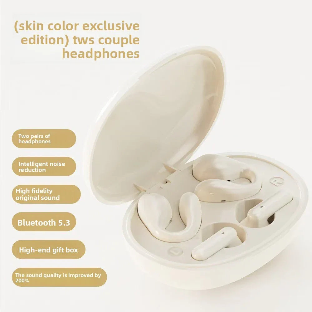 Sports Over-Ear Headphones with Ear Clip & In-Ear Designs for Long Battery Life, Bilateral Stereo, Low Latency, Clear Calls & High-Quality Music - ZeeTec Store