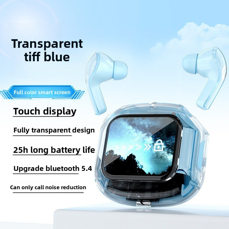 Transparent LCD Bluetooth Headset with Noise Cancellation