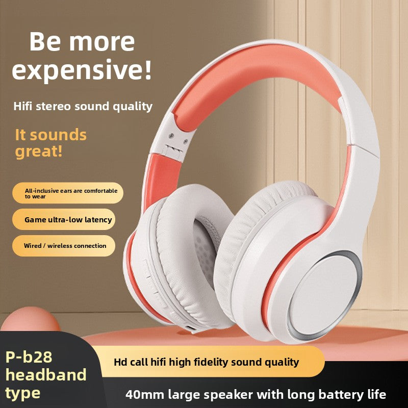 Wireless Bluetooth Headset with Stereo Sound