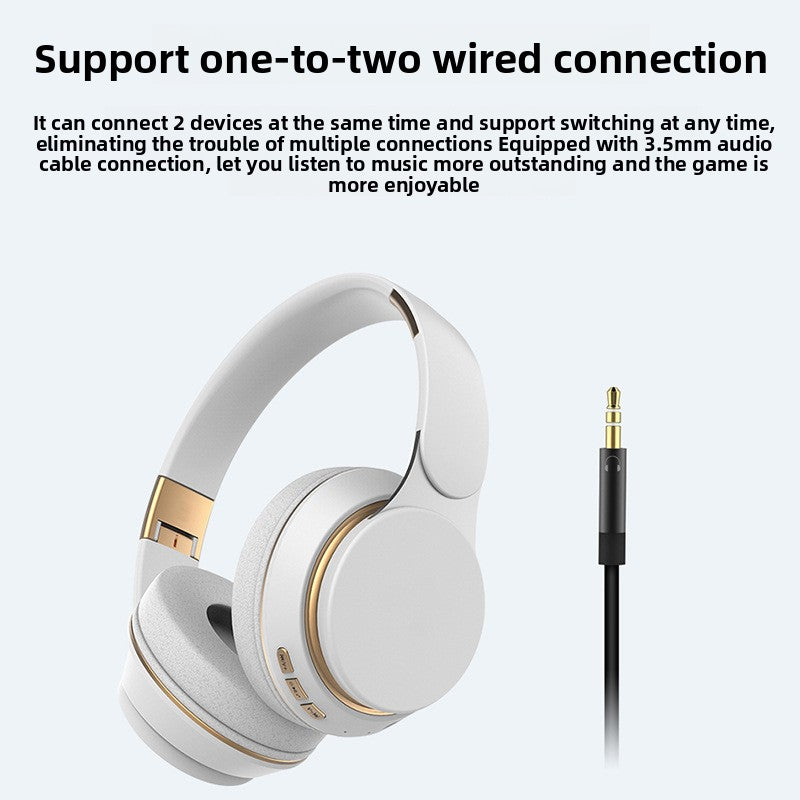 Bluetooth noise-cancelling long-lasting headphones