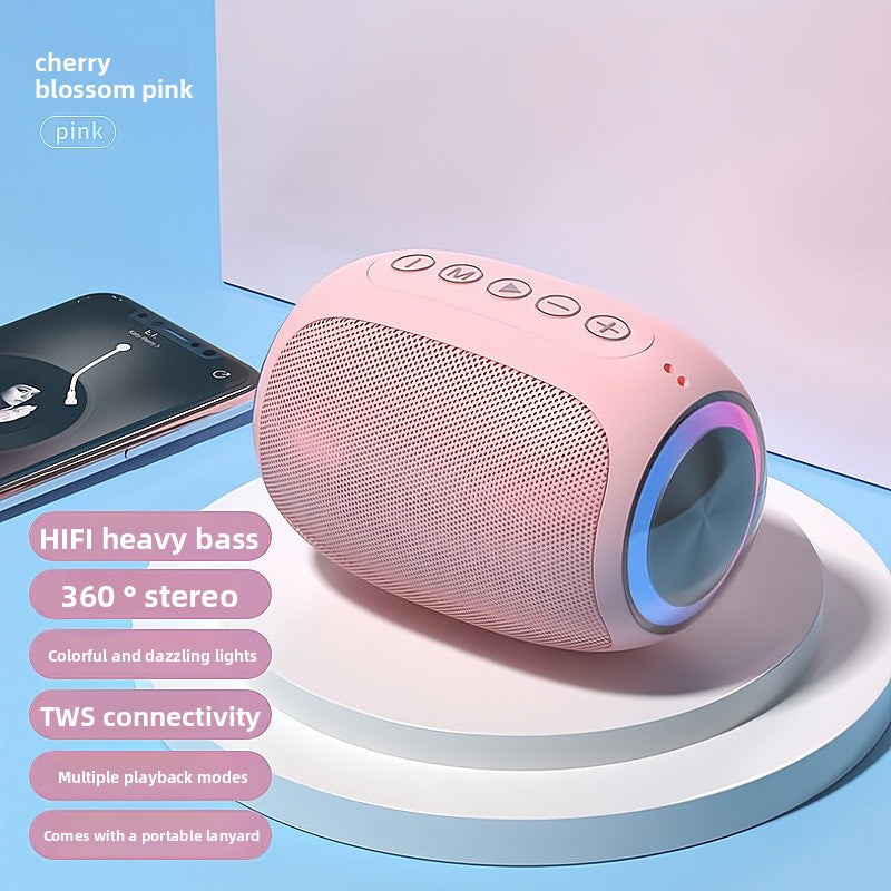 Wireless Bluetooth Speaker with Subwoofer Portable Compact Lightweight