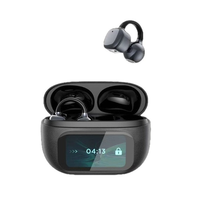 Wireless Bone Conduction Bluetooth Headphones, AI Translation, Noise Reduction, Long Battery Life: Over 8 hours of continuous use, Digital Display Screen, Lightweight