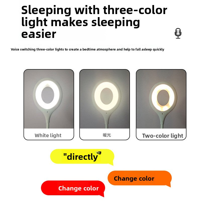 Smart USB LED Voice Control Bedside Night Light