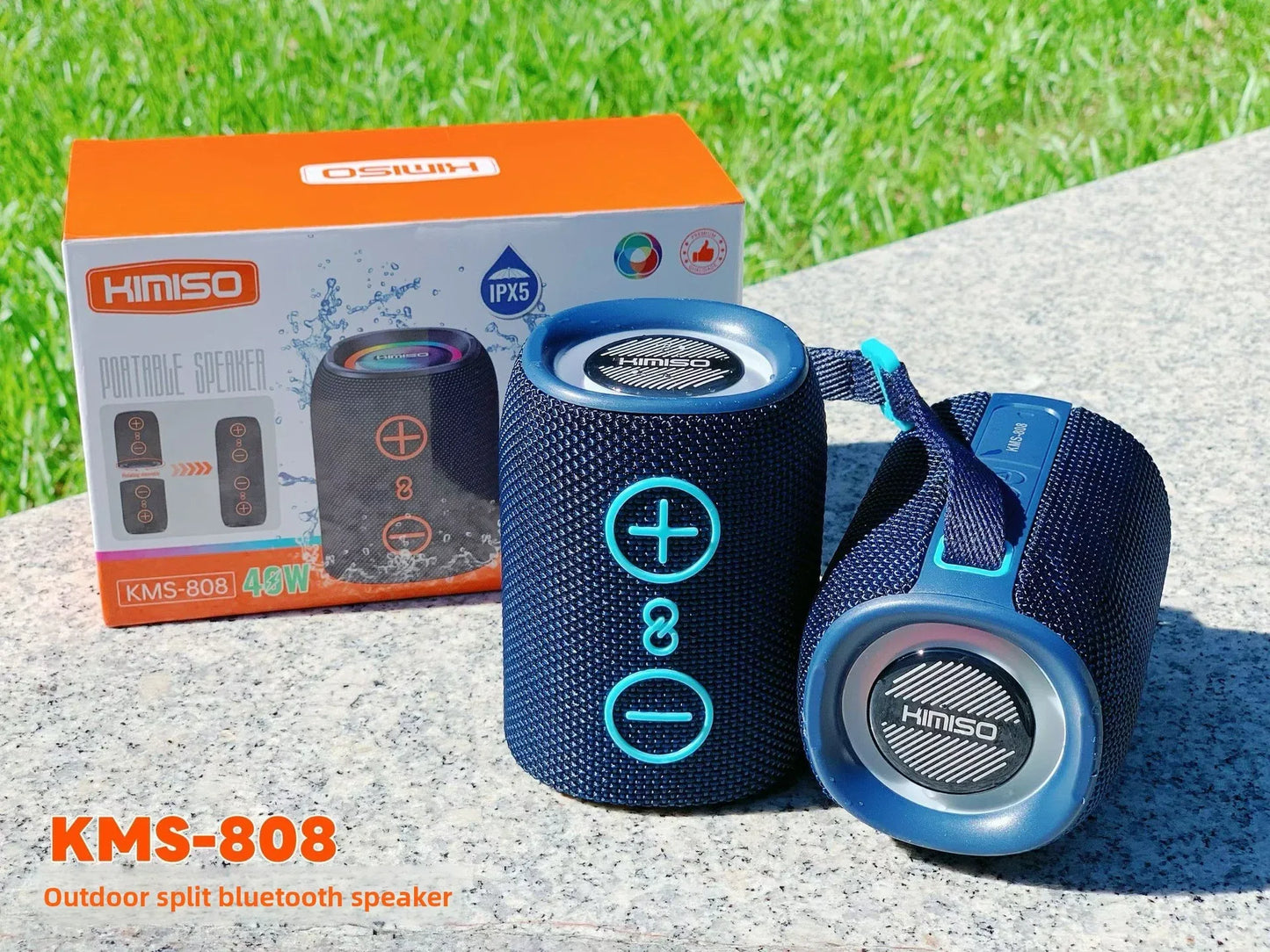 Bluetooth cylindrical Speaker – Portable Wireless Sound System for Music Lovers - ZeeTec Store