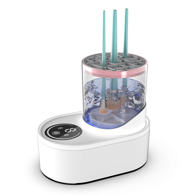 Electric brush cleaner, Automatic Cleaning, Drying Function, Compact Design, Multi-Purpose: Suitable for cleaning powder puffs and other beauty tools, Patented Technology