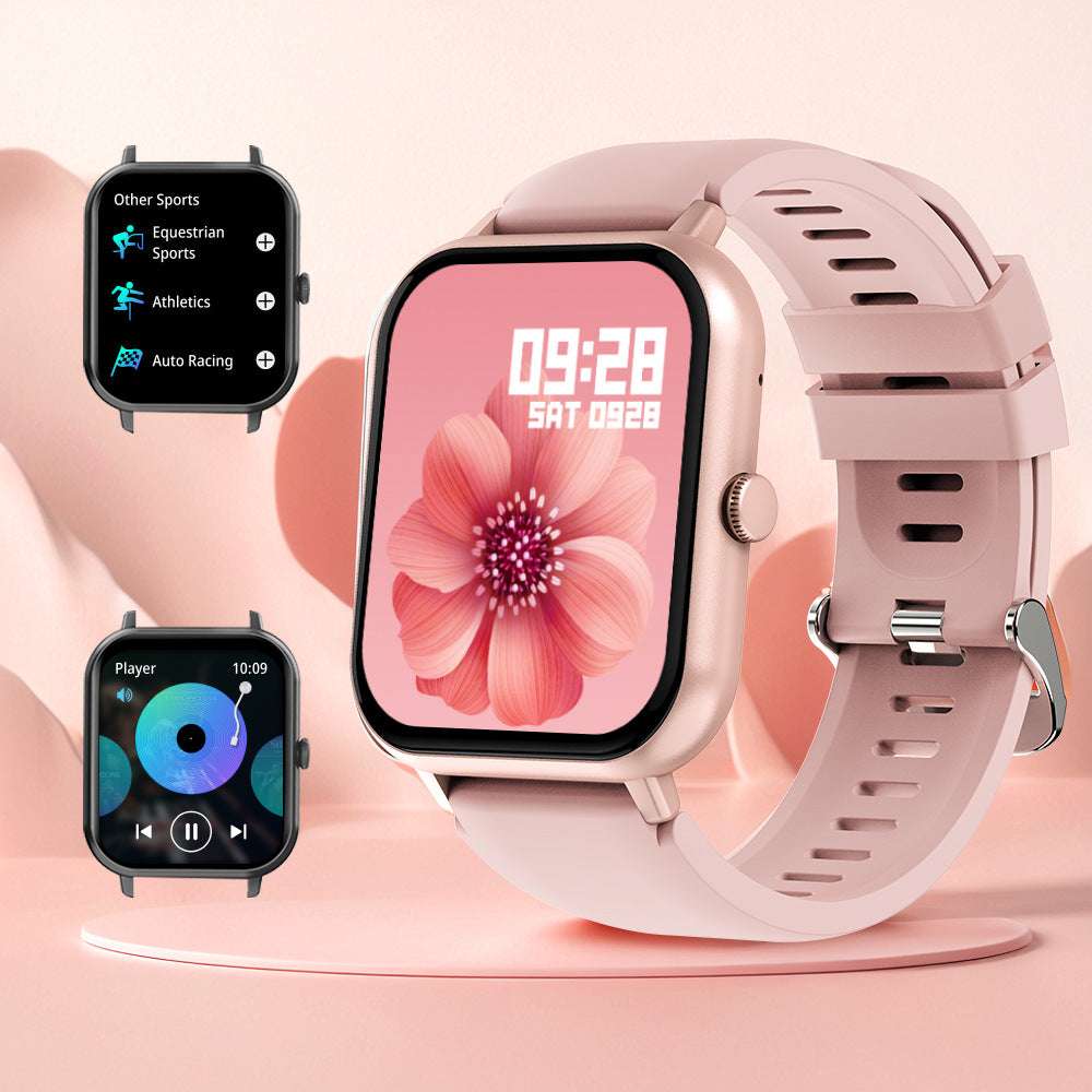 Smart Watch, 1.83 HD Display Clear and vibrant screen, Bluetooth Call Make and receive calls directly from the watch, Multi-function Modes, Remote Control Self-timer, Waterproof
