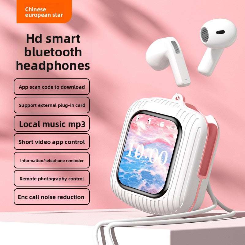 Touch Control Wireless Bluetooth Headset, Display Screen, Long Battery Life, Advanced noise reduction technology, Bilateral Stereo, Low Latency, Voice Control: Supports voice commands for hands-free use