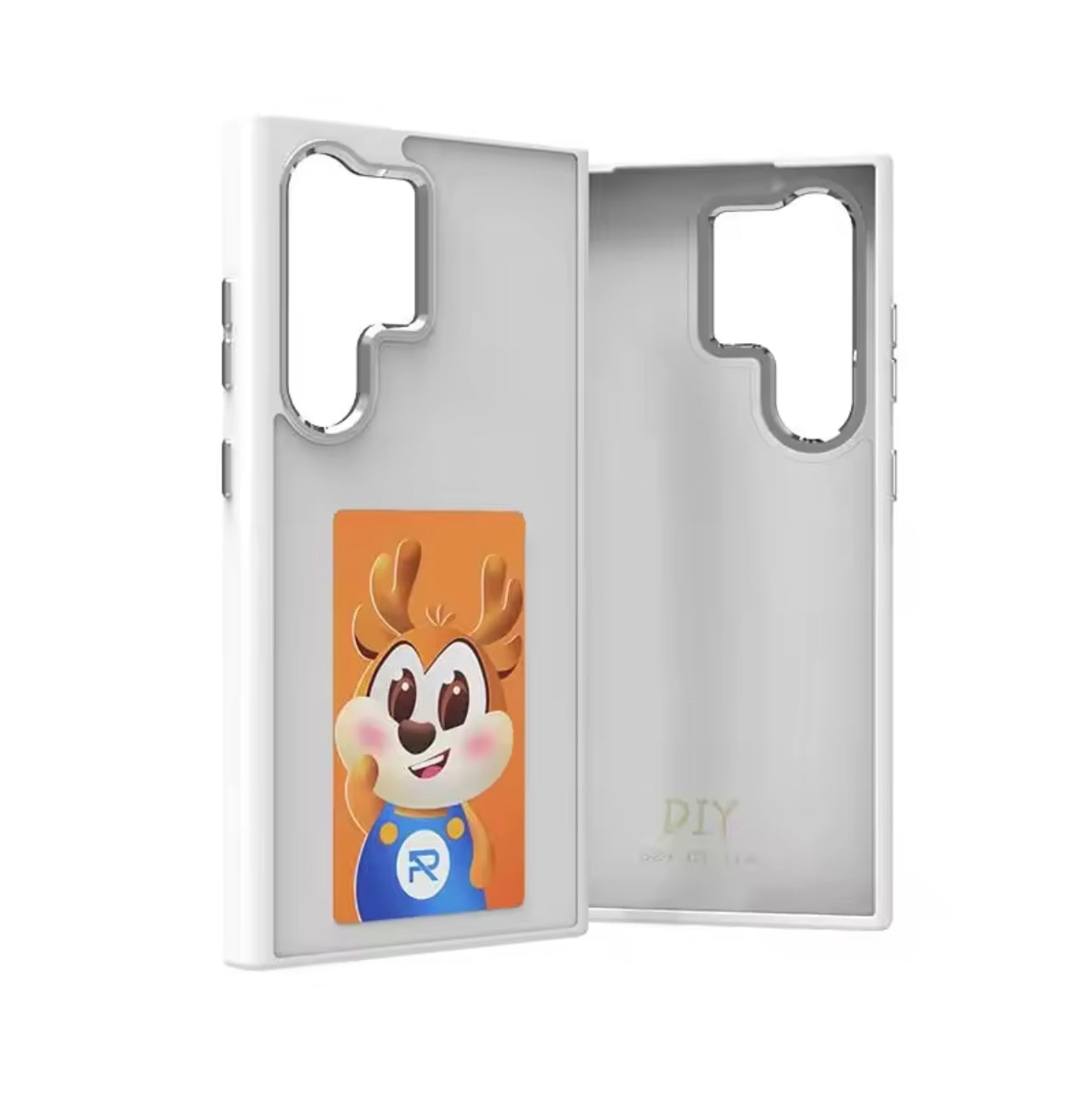 Samsung case, DIY Four-Color E-Ink Screen, Passive NFC Technology, Customisable Display, Durable Protection, for Samsung Galaxy S25Ultra S24 S23 Frosted High-End