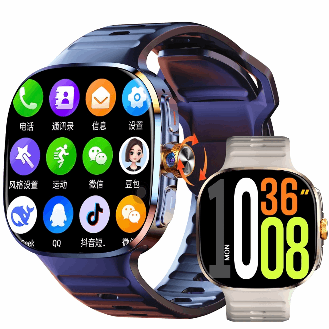 Smart Watch, 5G AMOLED HD Screen, Wireless Charging,Camera, Heart Rate Monitor, Multifunctional