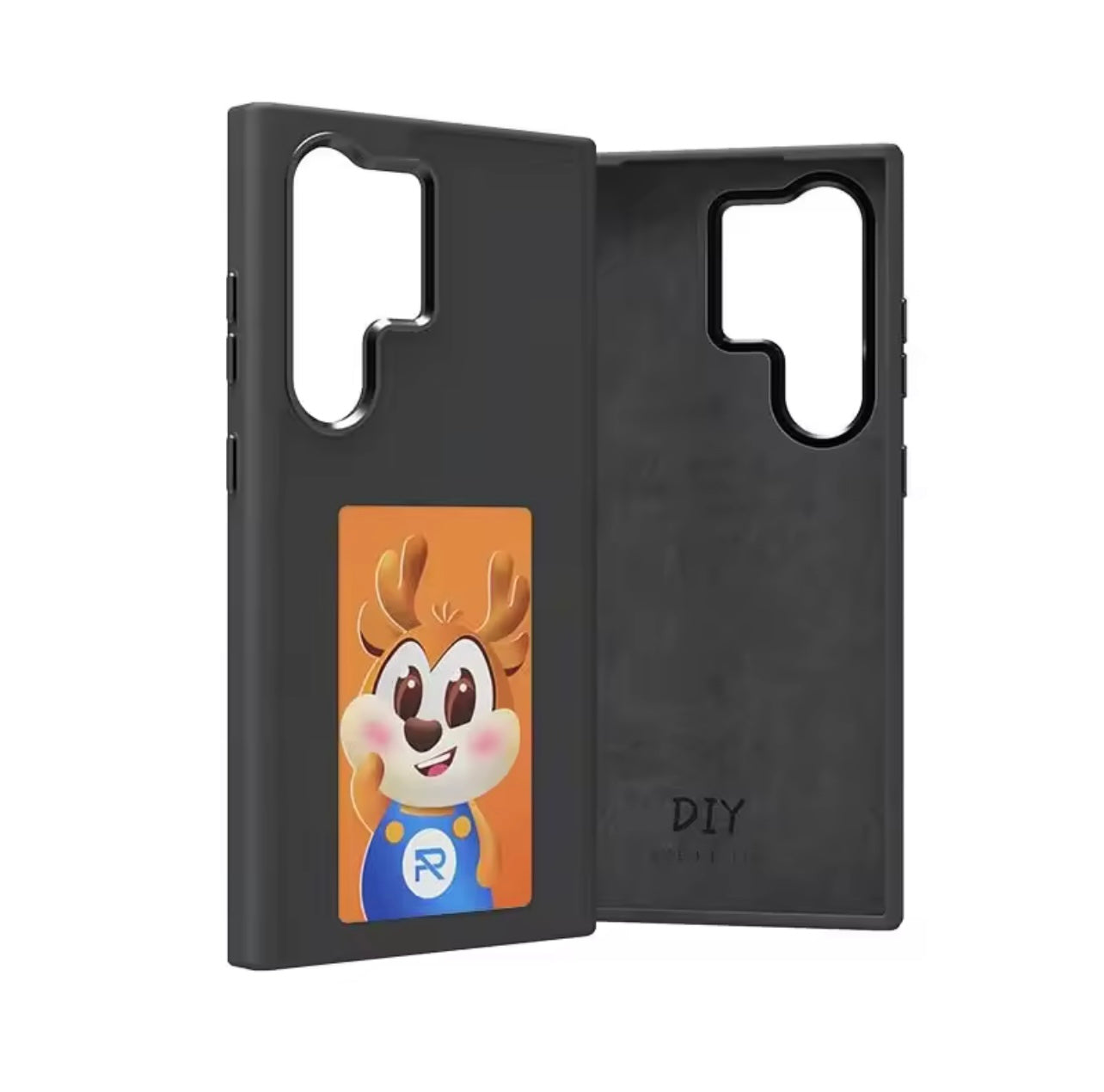 Samsung case, DIY Four-Color E-Ink Screen, Passive NFC Technology, Customisable Display, Durable Protection, for Samsung Galaxy S25Ultra S24 S23 Frosted High-End