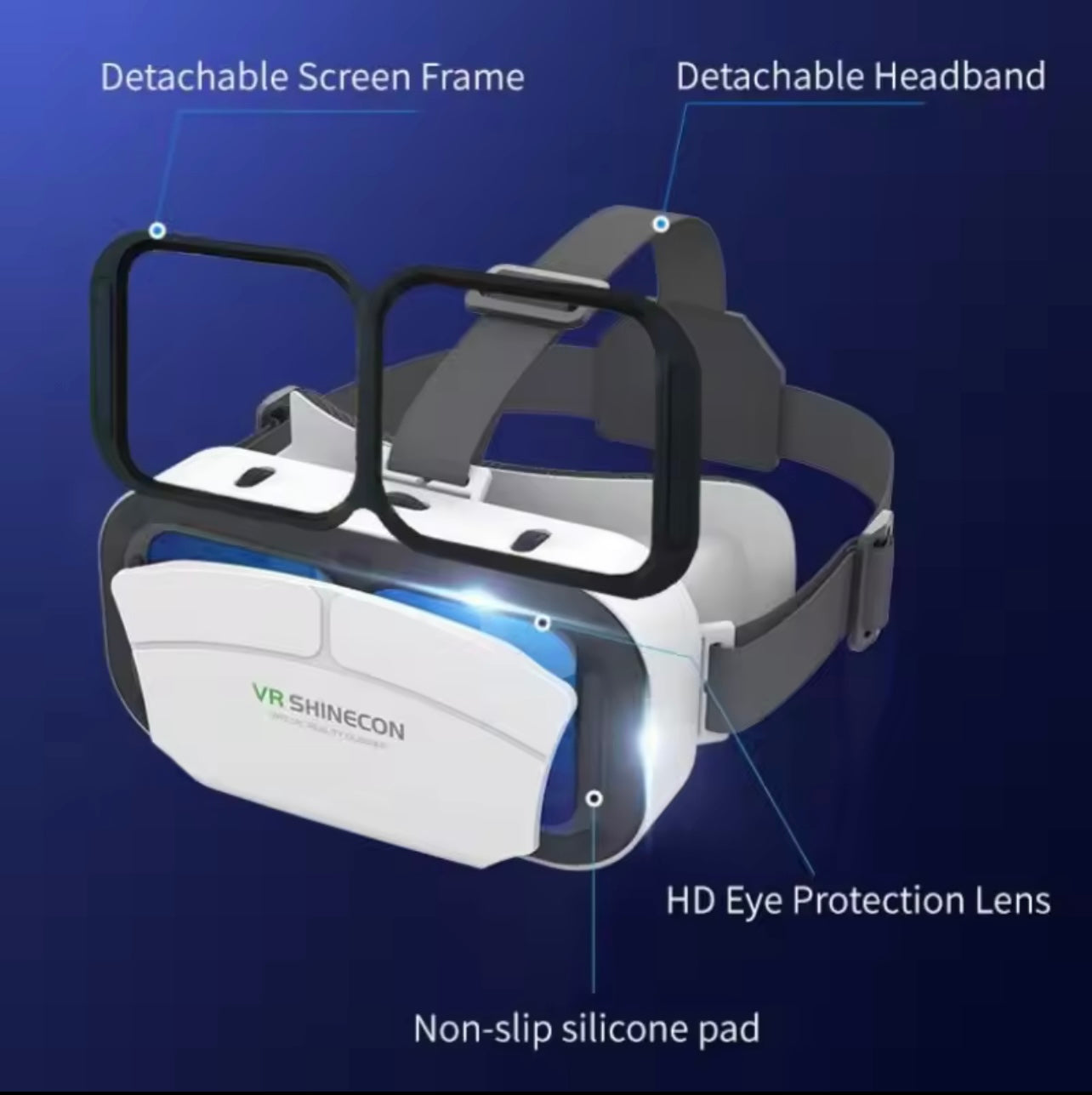 Shinecon G12 IMAX 3D VR Glasses HD Virtual Reality Headset for 4.7-7โ Phone