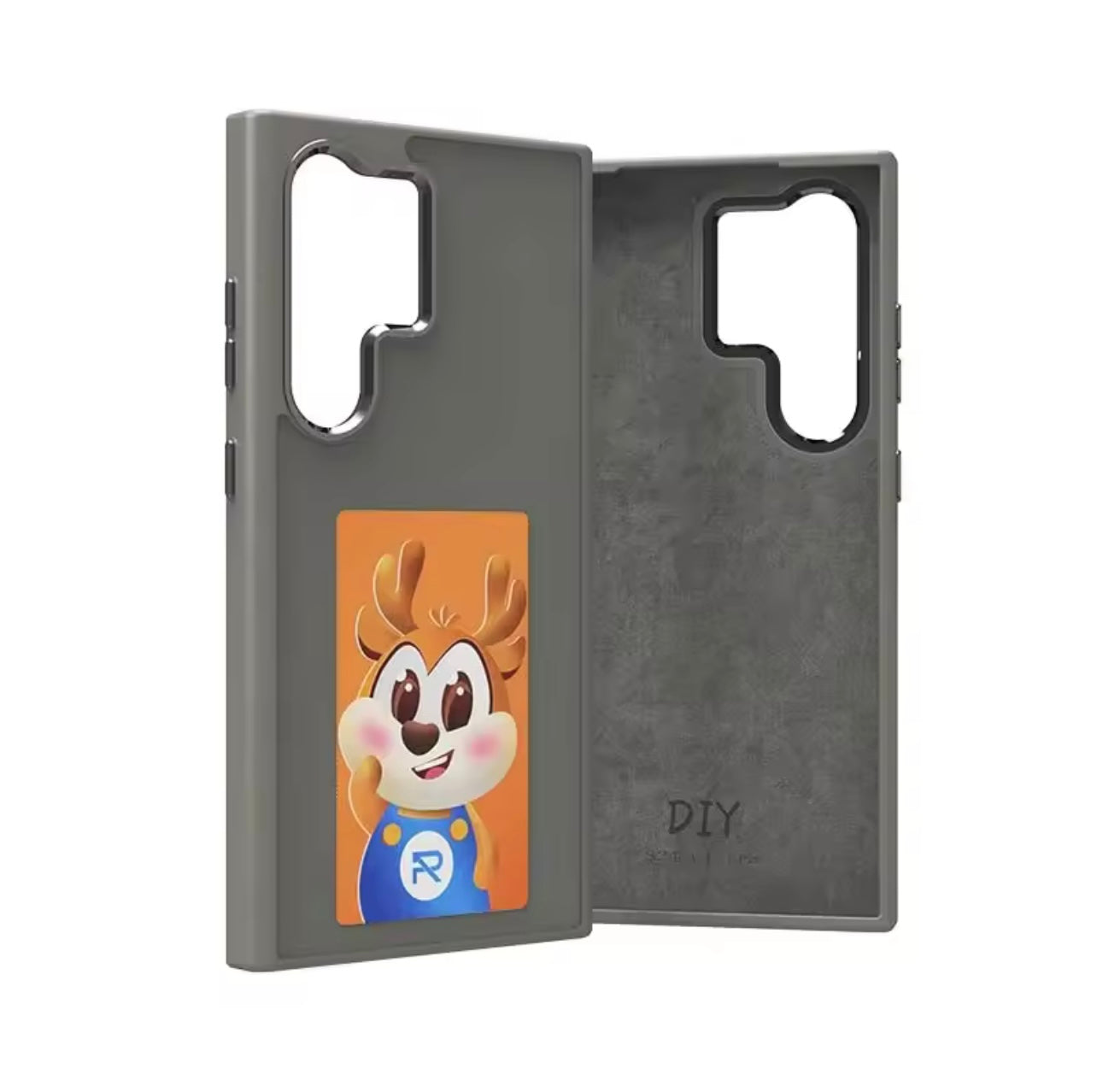Samsung case, DIY Four-Color E-Ink Screen, Passive NFC Technology, Customisable Display, Durable Protection, for Samsung Galaxy S25Ultra S24 S23 Frosted High-End