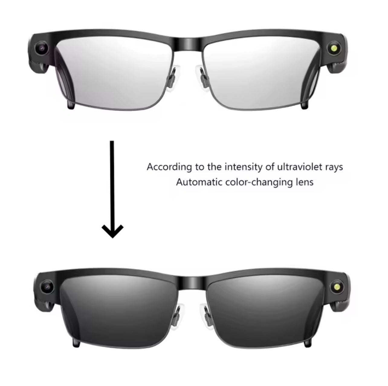 Smart Glasses with AI 8MP Camera