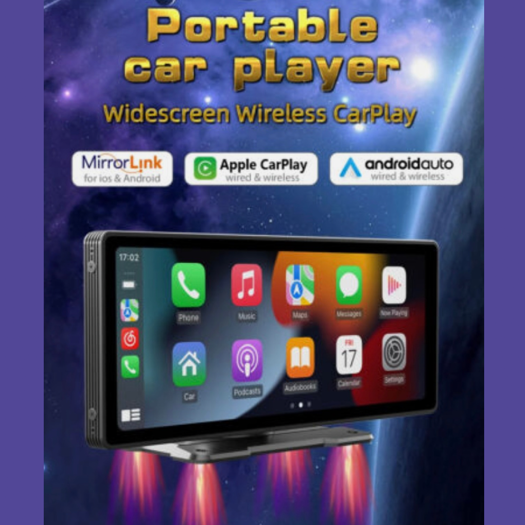 Universal Car Play Screen, Universal Compatibility, 10.26 inches of High-Quality Display, WIFI Connectivity, Radio, USB flash drive SD card (Audio\/Video\/Pictures), Bluetooth function, Wired mobile phone projection screen