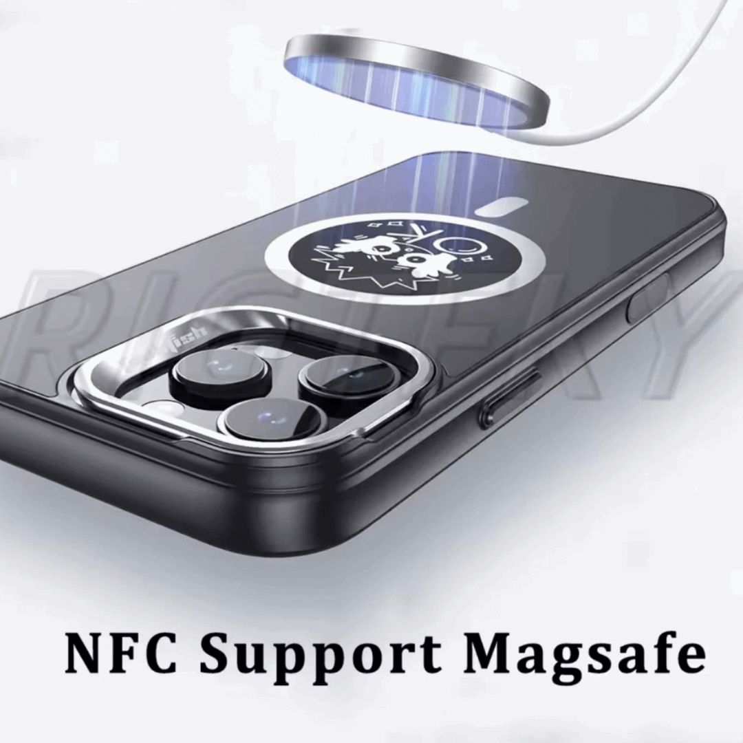 IPhone Case, DIY Custom Design – Upload any photo, NFC Smart Projection, Magnetic Charging Support - Compatible with MagSafe chargers, Premium Protection – Durable build, for iPhone 16/15/14/13 Pro Max