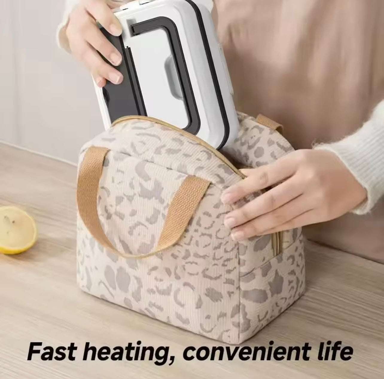 Smart Lunch Box, 1L Cordless Food Warmer, 8000mAh Battery, 6 Temperature Levels, Keep-Warm 15-20h