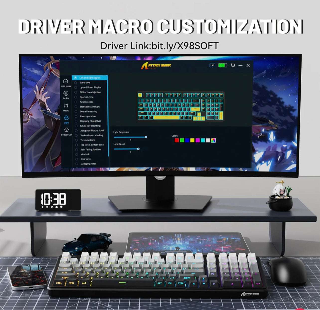 ATTACK SHARK X85 Wireless Mechanical Keyboard