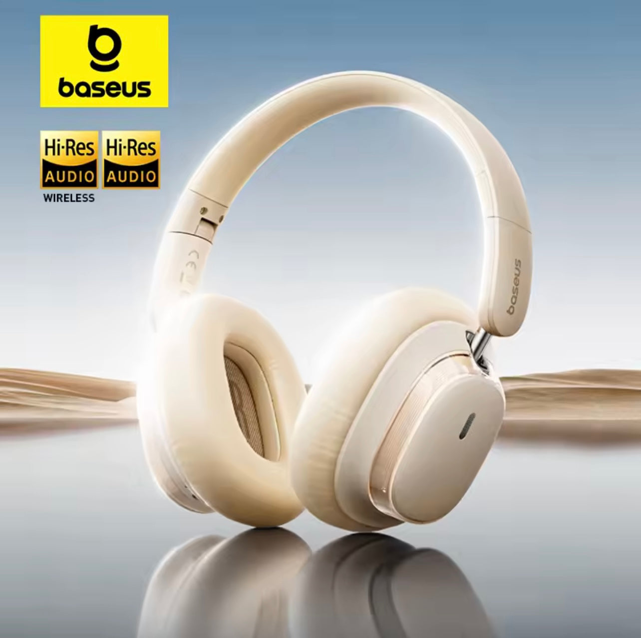 Baseus Bowie H1s Wireless Headphones – Bluetooth 5.4, 46dB Noise Cancelling, Hi-Res Spatial Audio, Over-Ear Comfort, 120H Playtime