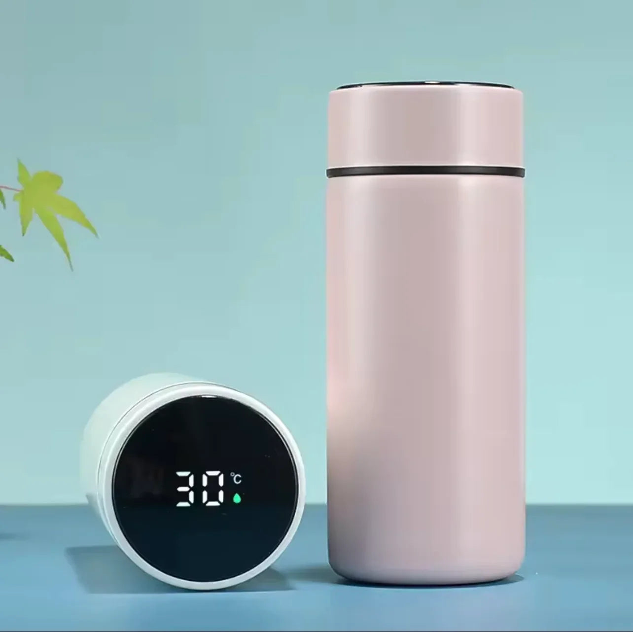 Smart Stainless Steel Water Bottle with Temperature Sensor, Tea Separation Design & Vacuum Insulation - ZeeTec Store