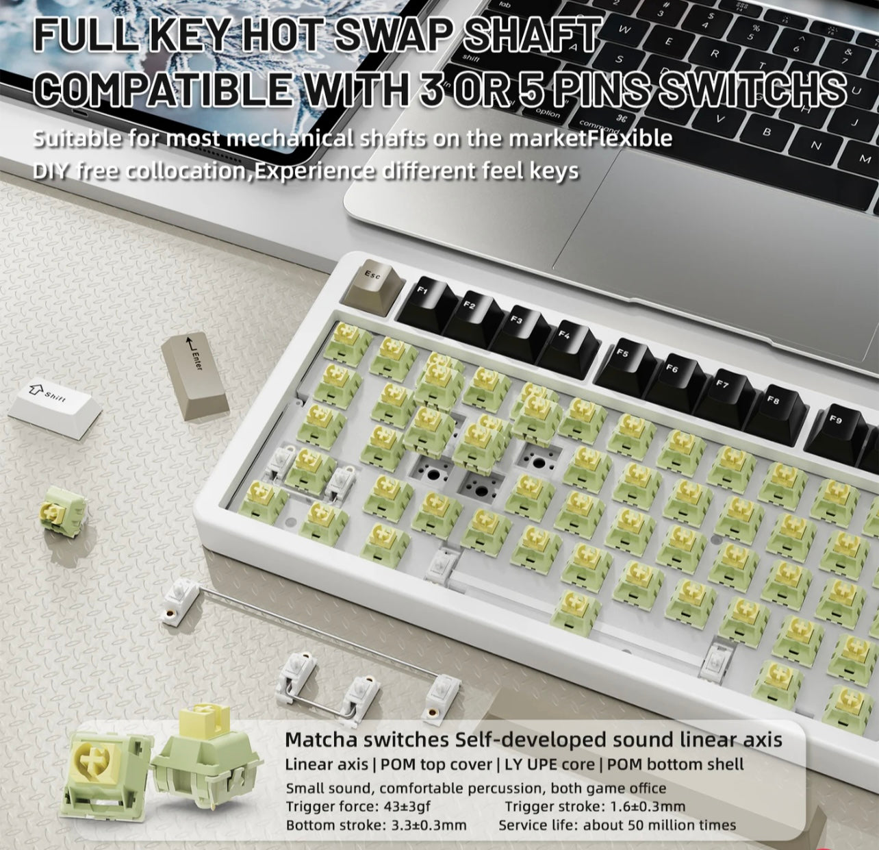 ATTACK SHARK X86 Full Aluminum Keyboard