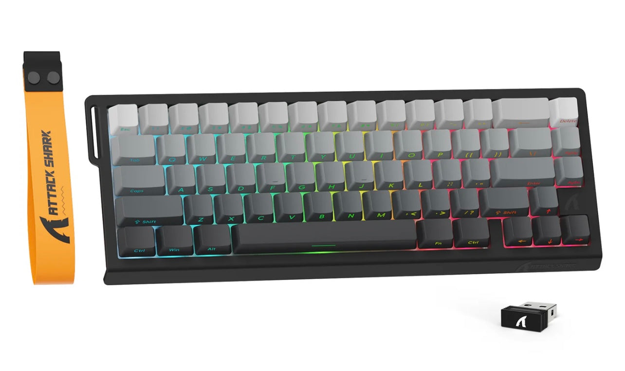ATTACK SHARK X68 PRO HE Gaming Keyboard 8K Hz RGB Hot-Swap Rapid Trigger