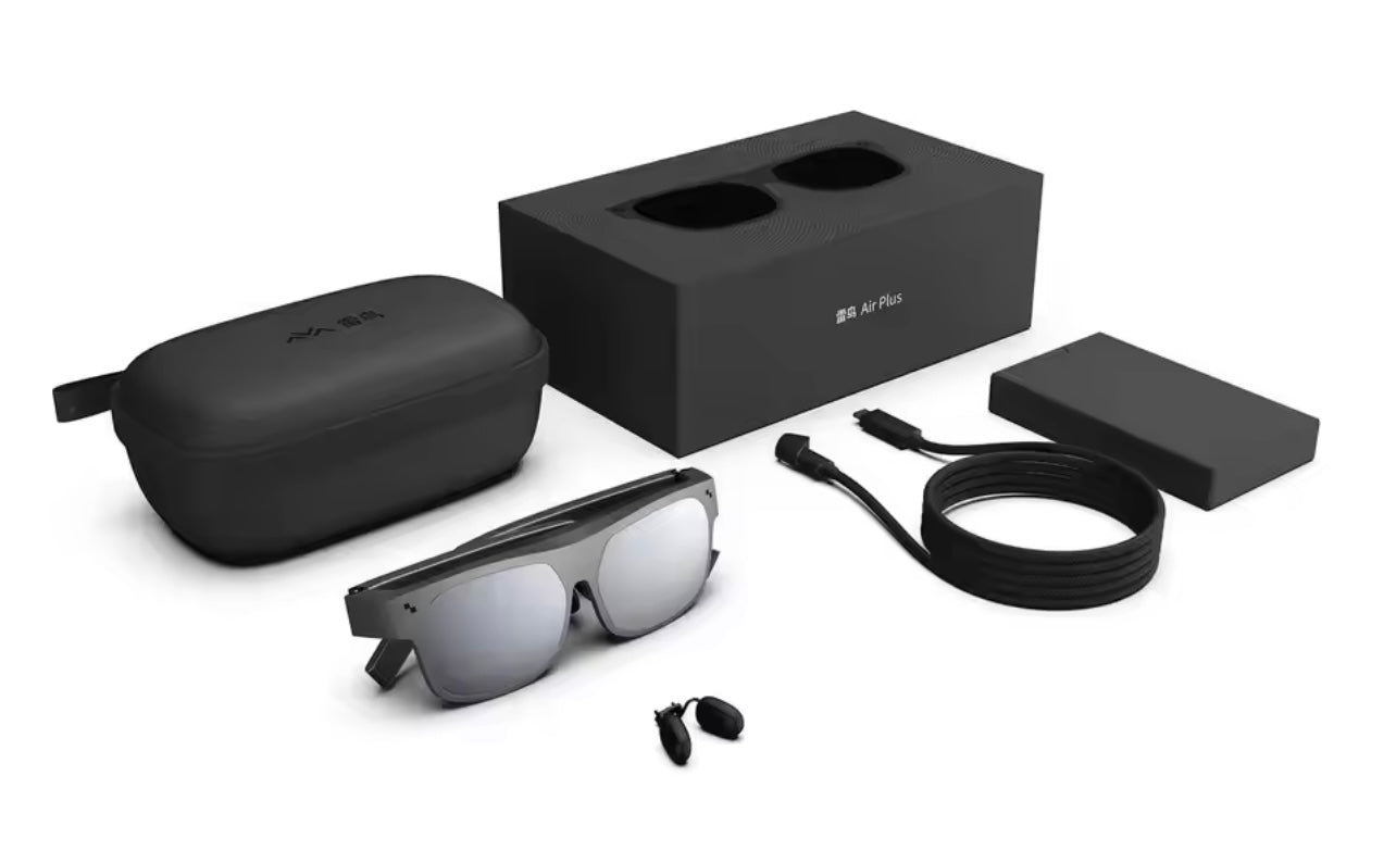TCL RayNeo 1S Smart Glasses, 140” 1080P OLED 2D & 3D Mode Display, Comfort & Eye Protection, Dynamic Stereo Sound, XR Content & Multi-Window Productivity - Work and Games, Devices Compatibility