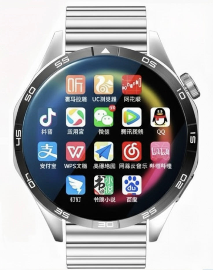 5G Style Smart Watch for Men & Women,1.53” HD screen with 128GB storage,SIM card|Smart Features|WiFi download|learning apps|social entertainment functions|Health Monitoring|NFC Function|Magnetic Charging,Battery up to 7 days, Compatible with IOS & Android