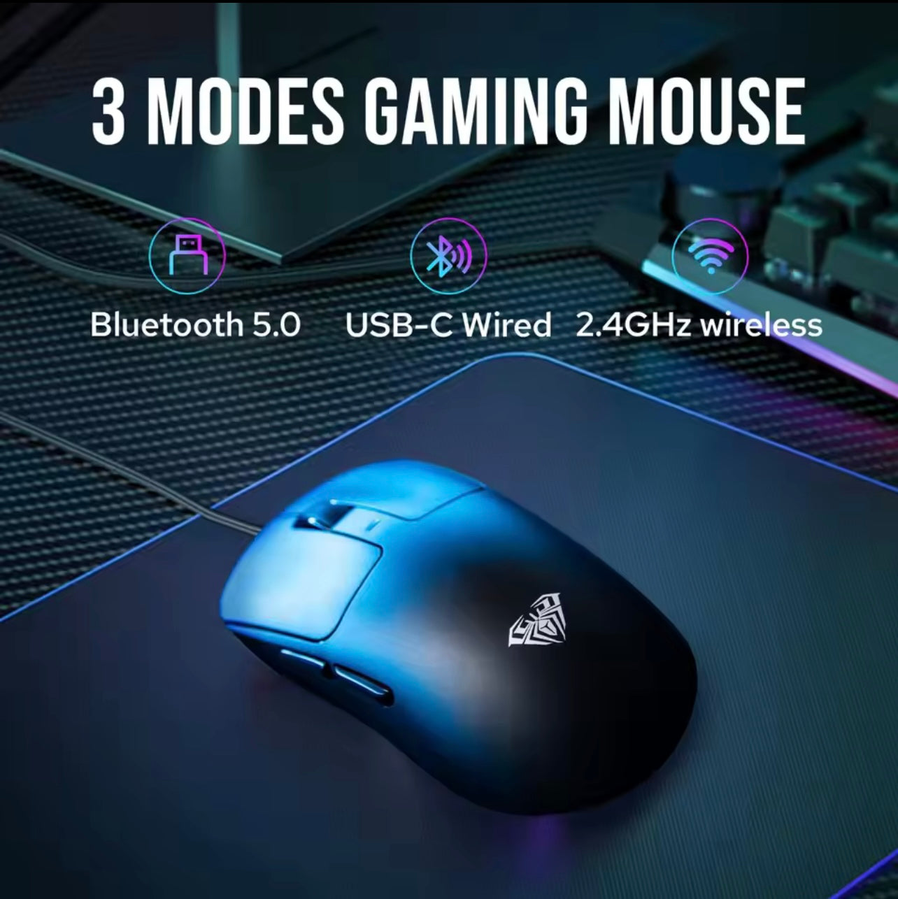 AULA SC680 Three-mode Gaming Mouse