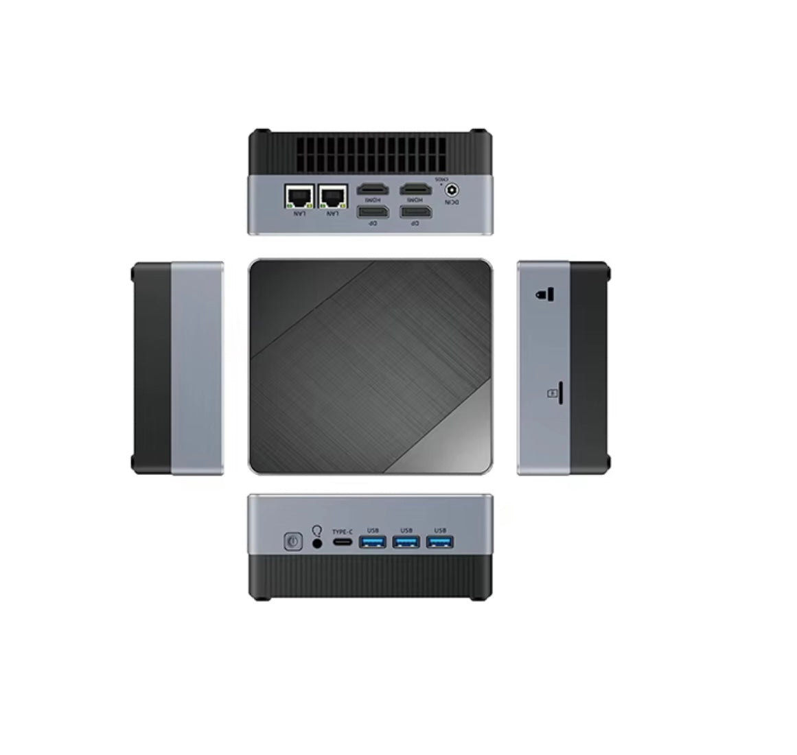 Custom Mini PC with Intel® i5-1335U | 8K Display, 16GB RAM & 512GB SSD, Dual 2.5G LAN & Ultra-Fast USB 3.2