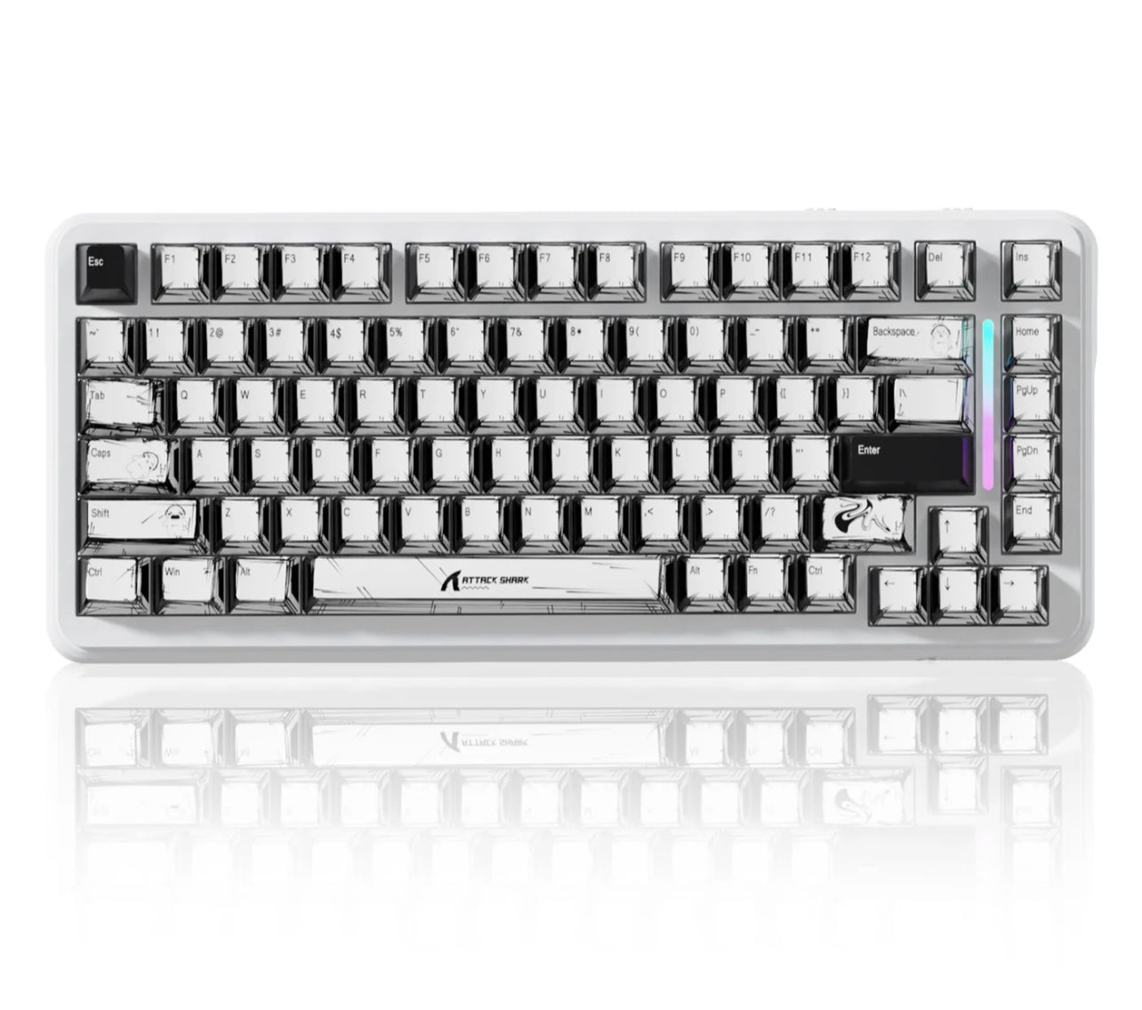 ATTACK SHARK X82PRO HE Wireless Rapid Trigger Gaming Keyboard Magnetic Switch