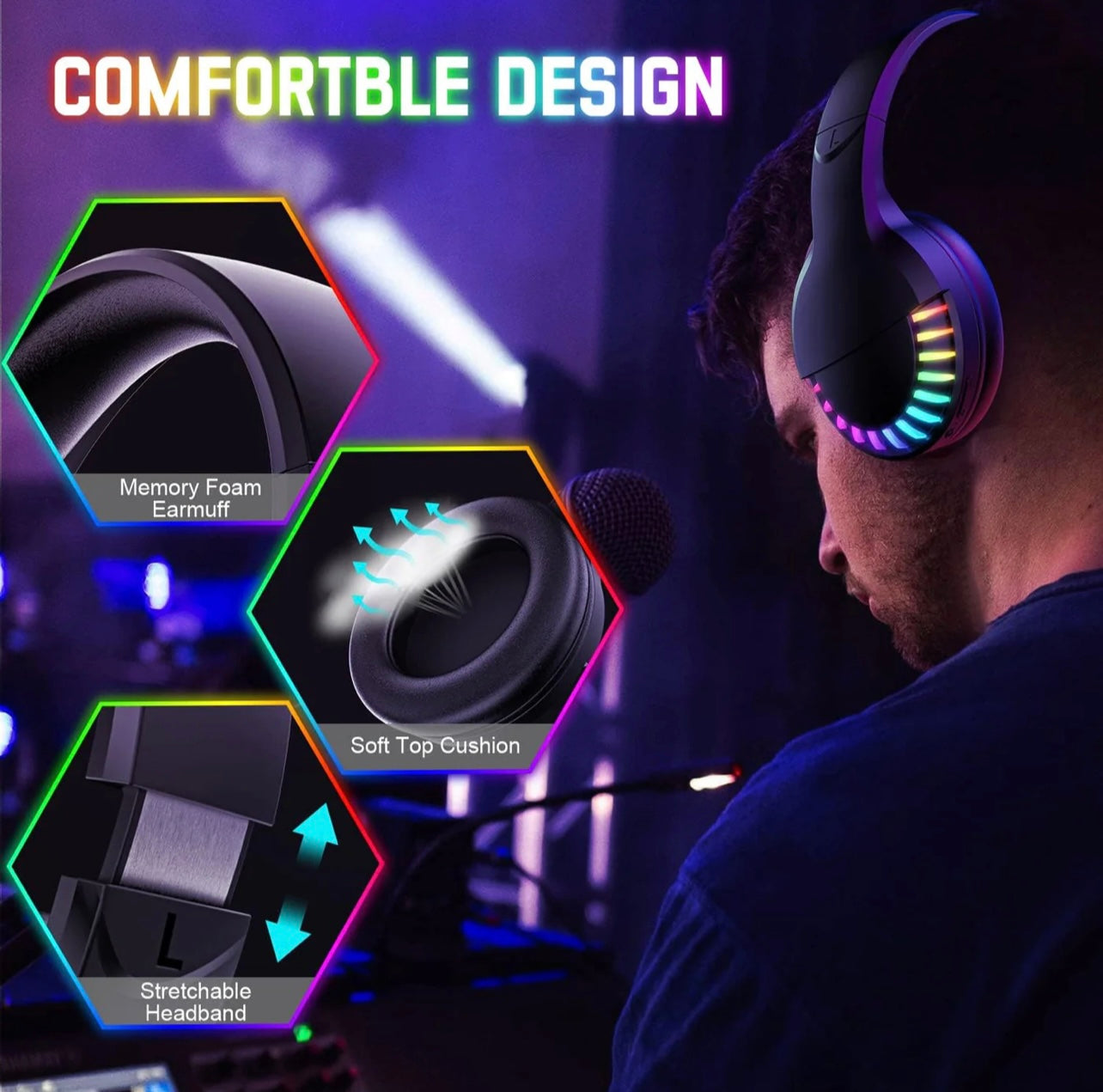 ATTACK SHARK x MAMBASNAKE SH33 Wireless Bluetooth Headset
