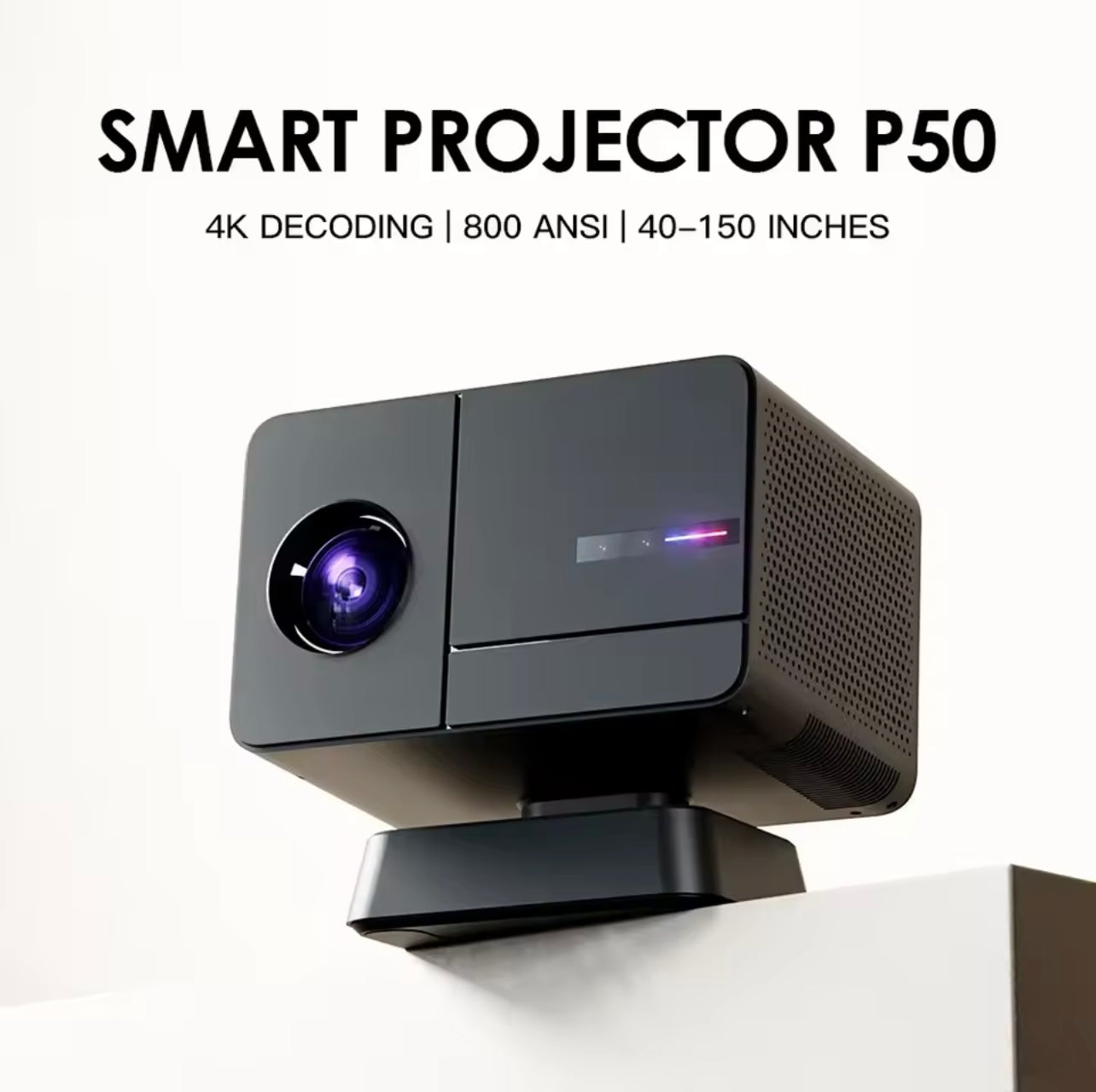 P50 MAX LED Gaming Projector 1080P HD | 4K Support, Auto Focus, 450 Lumens, 2+16GB | Home Theater, TV & Video Game Projector (H713)