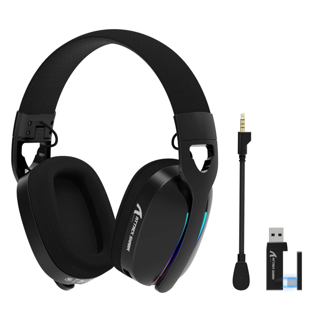 ATTACK SHARK L90 Foldable RGB Ultra-Light Tri-Mode Gaming Headset