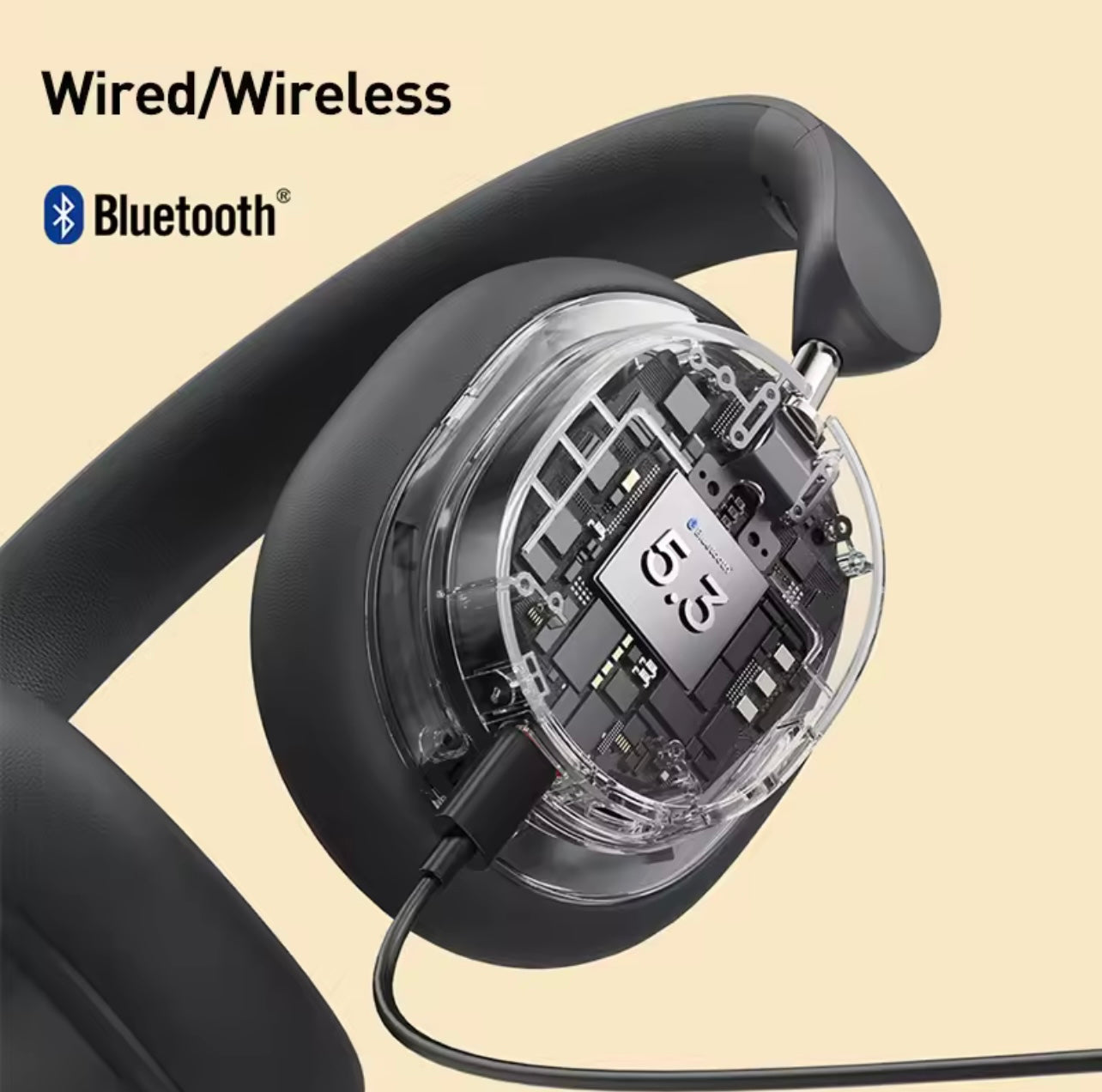 Baseus Bowie D05 Wireless Headphones – Bluetooth 5.3, 3D Spatial Audio, 40mm Drivers, Foldable Over-Ear Design, 70H Playtime