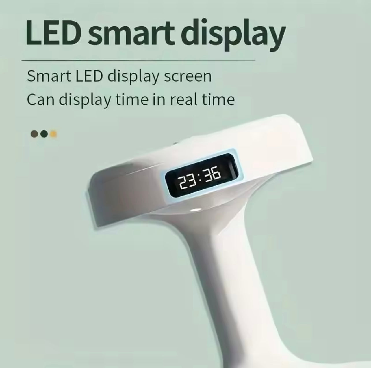 USB Anti-Gravity Humidifier with Clock & Night Light – Cool Mist Air Purifier and Mood Enhancer for Living Room, Bedroom & Office