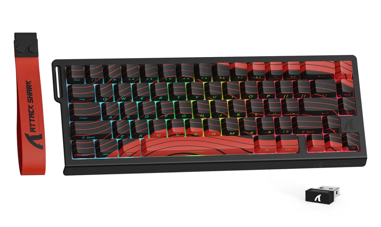 ATTACK SHARK X68 PRO HE Gaming Keyboard 8K Hz RGB Hot-Swap Rapid Trigger