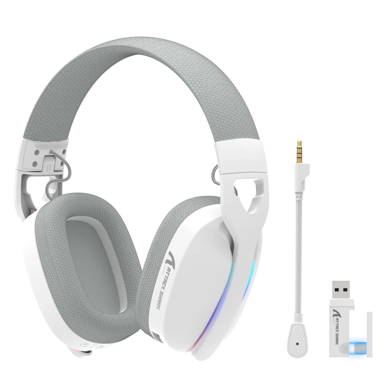 ATTACK SHARK L90 Foldable RGB Ultra-Light Tri-Mode Gaming Headset