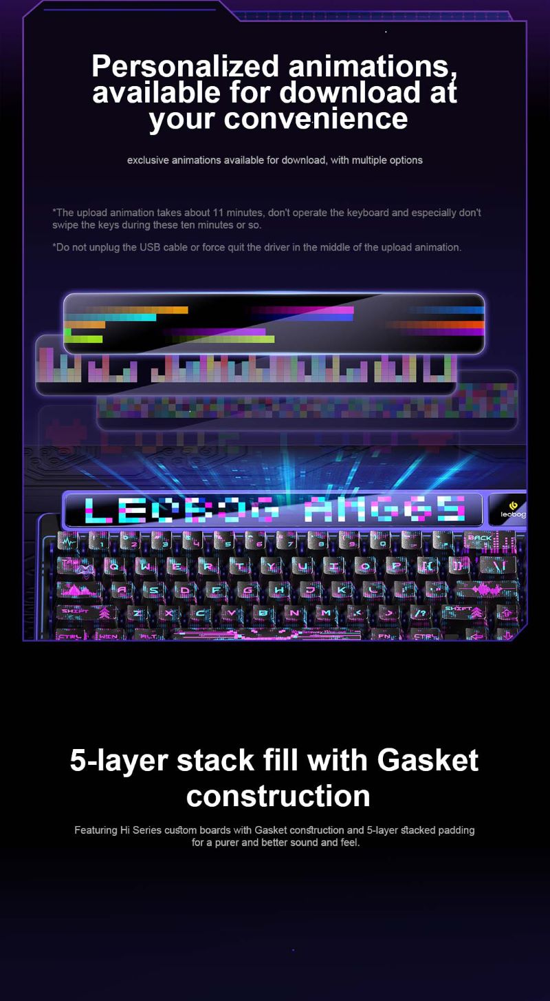 AULA-LEOBOG AMG65 Gasket Mechanical Keyboard