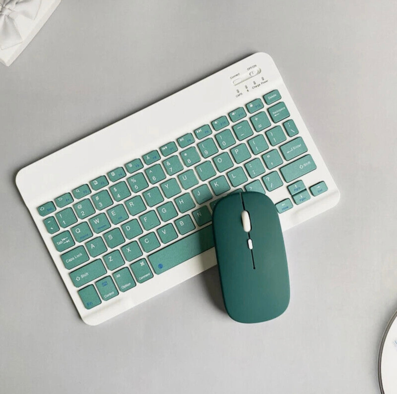 WIRELESS KEYBOARD MOUSE for TABLET ANDROID IOS IPAD RECHARGHABLE SLIM