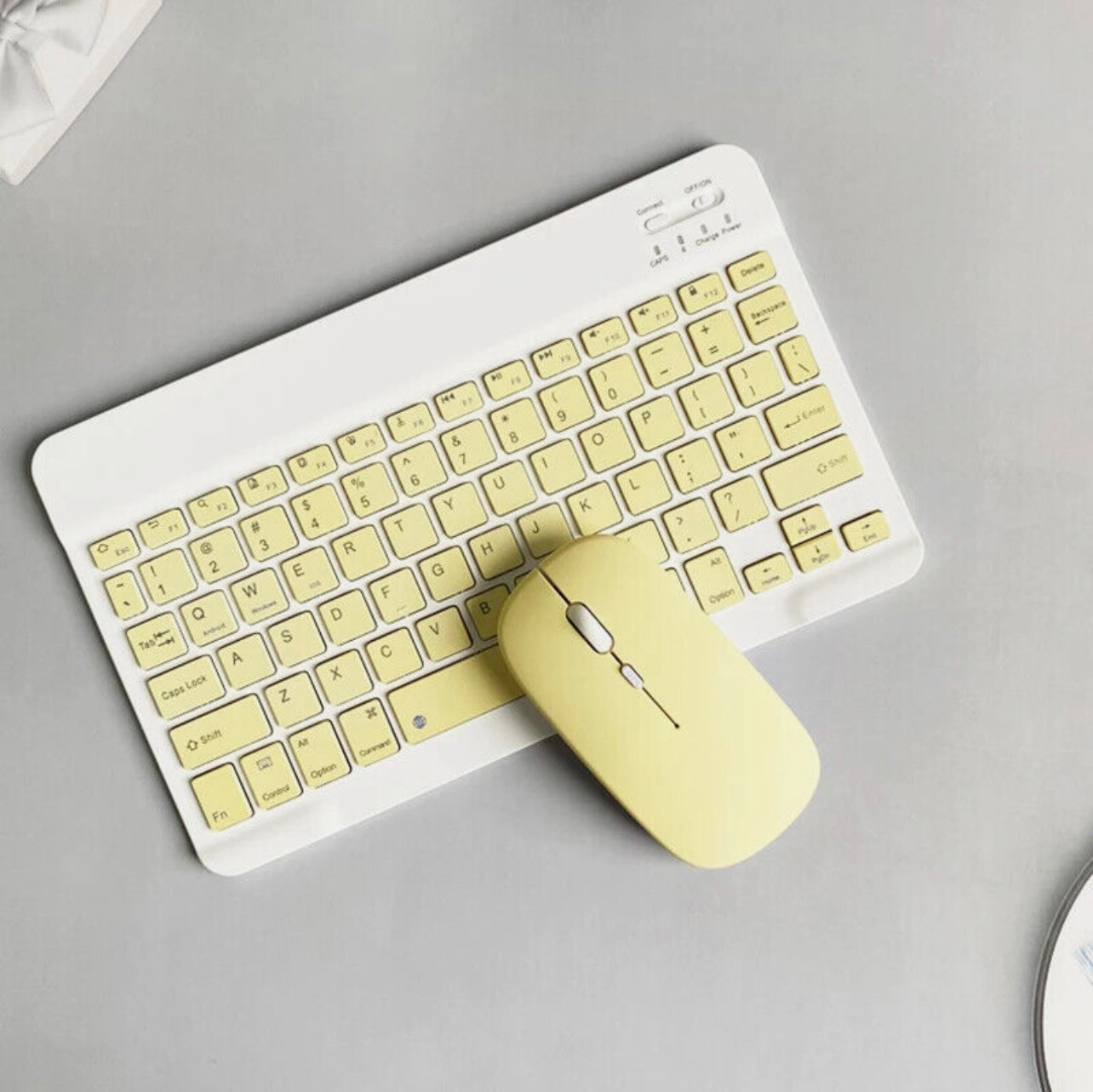 WIRELESS KEYBOARD MOUSE for TABLET ANDROID IOS IPAD RECHARGHABLE SLIM