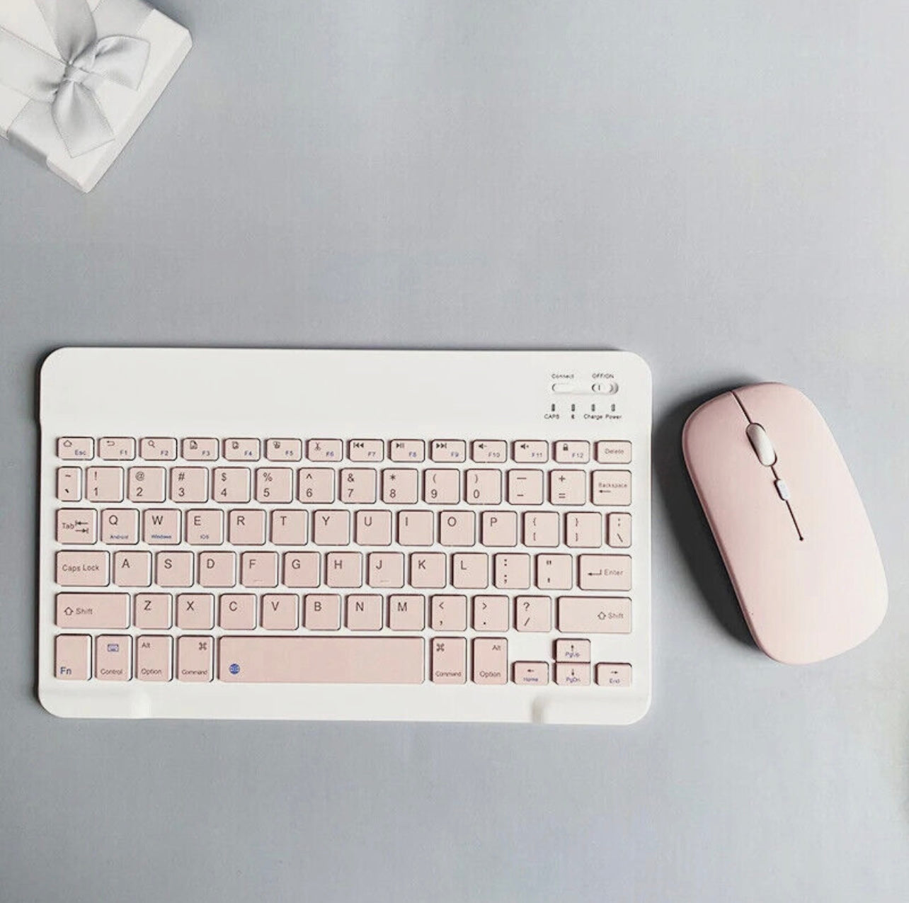 WIRELESS KEYBOARD MOUSE for TABLET ANDROID IOS IPAD RECHARGHABLE SLIM