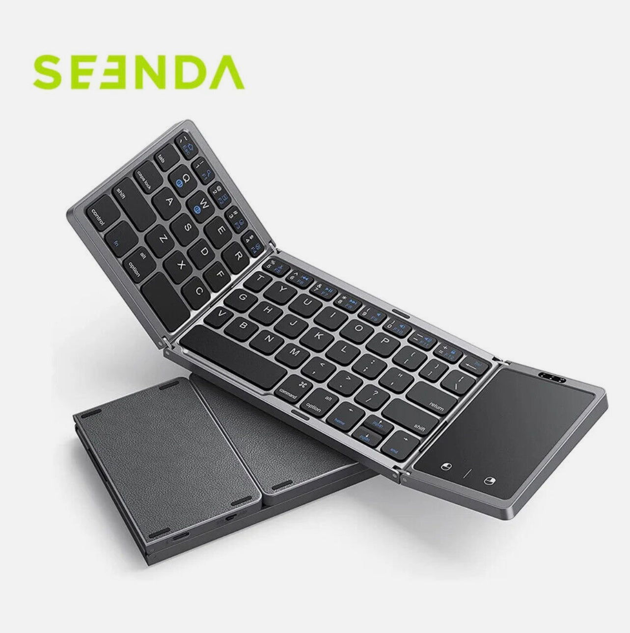 PORTABLE WIRELESS KEYBOARD FOLDABLE with TOUCHPAD MOUSE for TABLET LAPTOP MOBILE