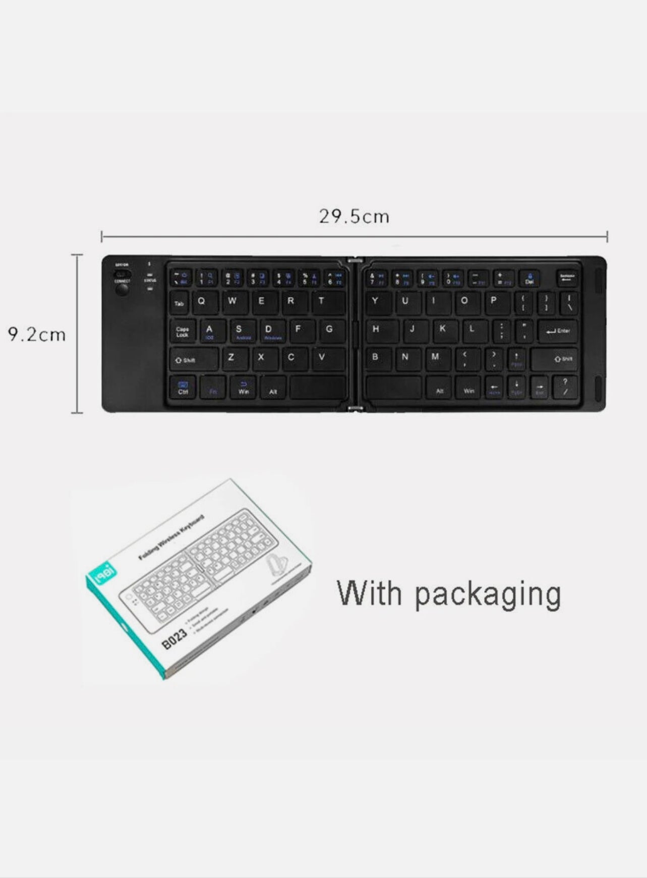 WIRELESS KEYBOARD RECHARGABLE FOLDABLE MINI COLORFUL for PHONE IPAD TABLT PC