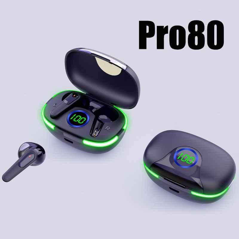 Pro60 Bluetooth Noise Cancelling Earphones - Wireless Headset with Mic, HiFi Stereo, Voice Control, Multi-Point Connection, Sports Earbuds for Smartphones - ZeeTec Store
