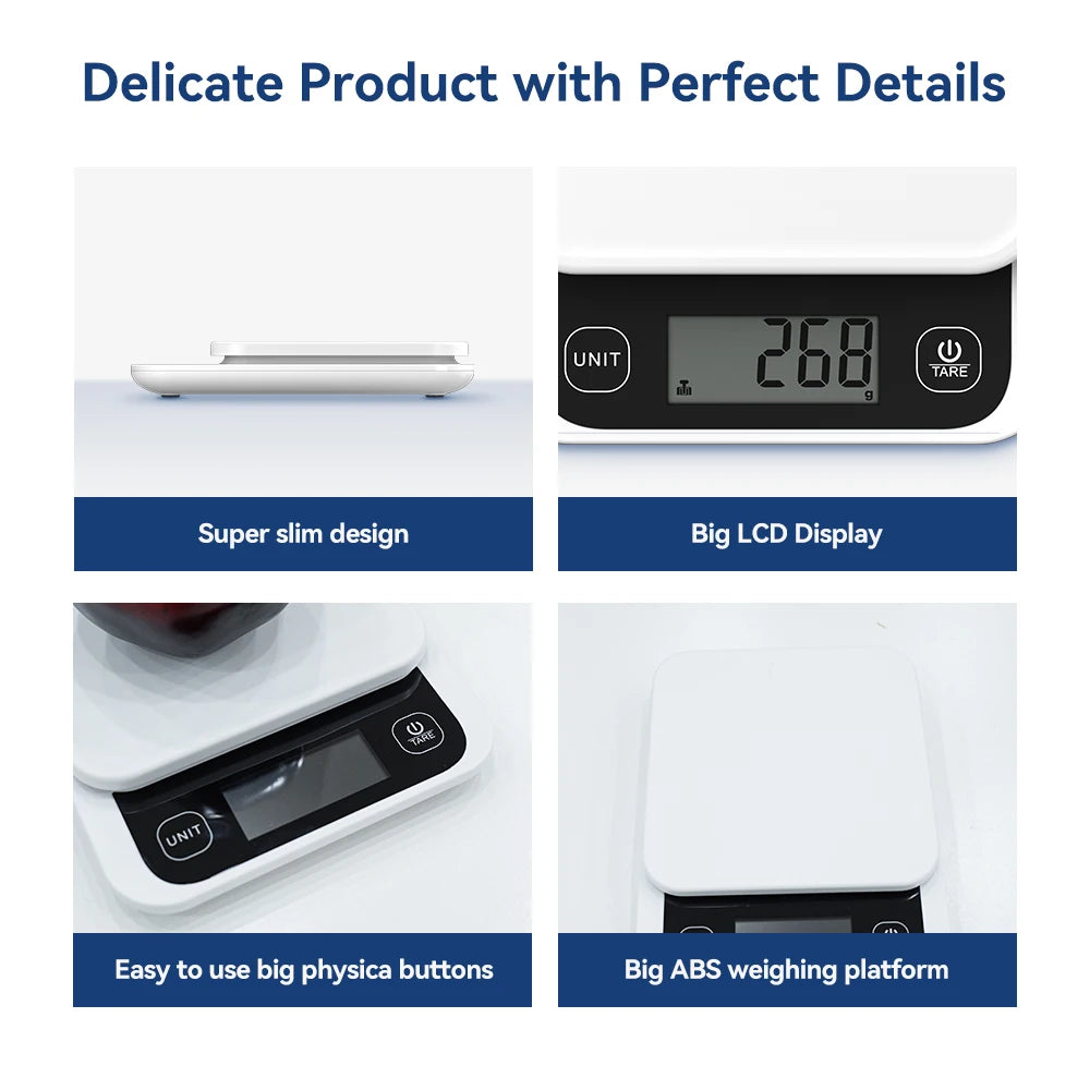 Smart Food Calorie Scale LCD Digital Display with Nutrition App